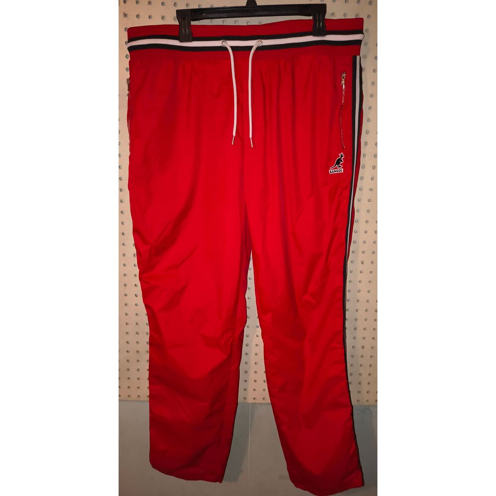 NWT Kangol Nylon Track Pants Size XL vintage-style windbreaker pants drawstring